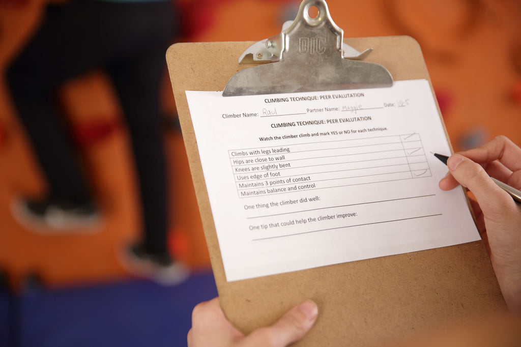 Assessment on the Climbing Wall