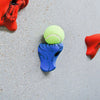 Climbing Wall Ball Holder with Tennis Ball Side View