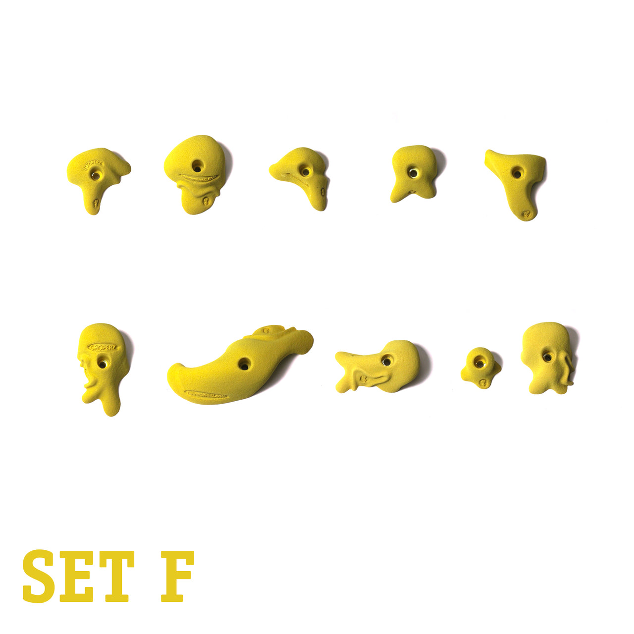Groperz Intermediate Route-Setting Hand Holds €“ Set F