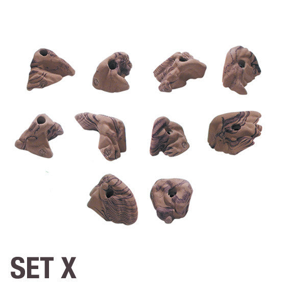 Groperz Rock Realistic Hand Holds - Set X
