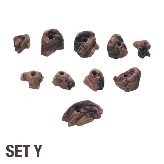 Groperz Rock Realistic Hand Holds Set Y