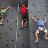 Top Rope Climbing Wall Three Climbers