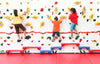 Adaptive Climbing Wall with Three Climbers