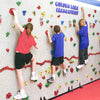 Groperz Alphabet Hand Hold Set On a Climbing Wall