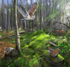 Forest Mural Traverse Climbing Wall Art Only