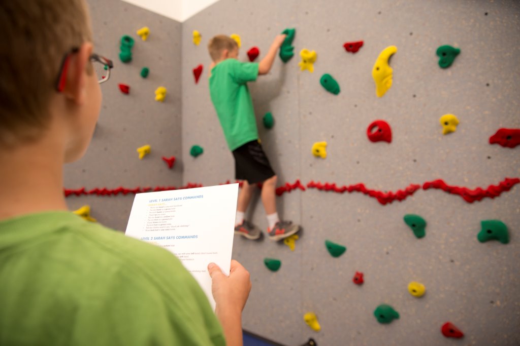 Climbing Wall Activity of the Month: Sarah Says