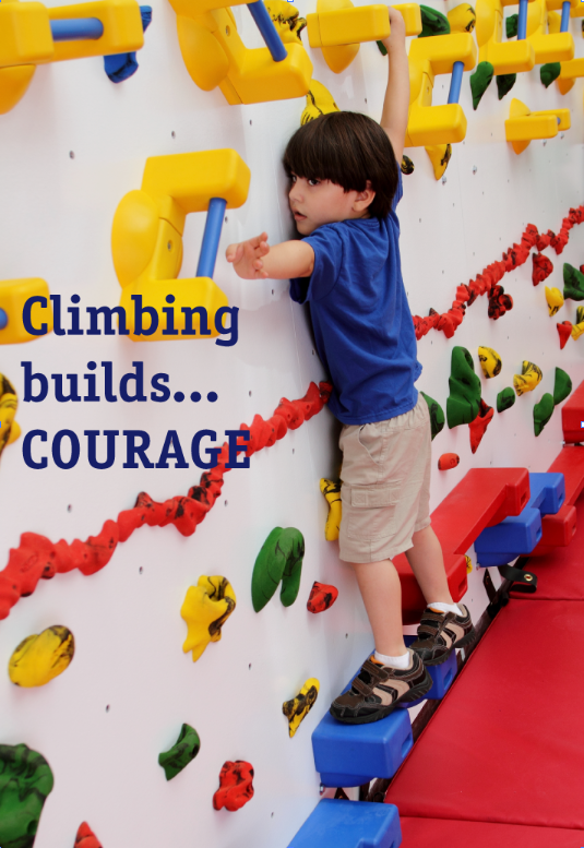 Climbing Builds...Courage