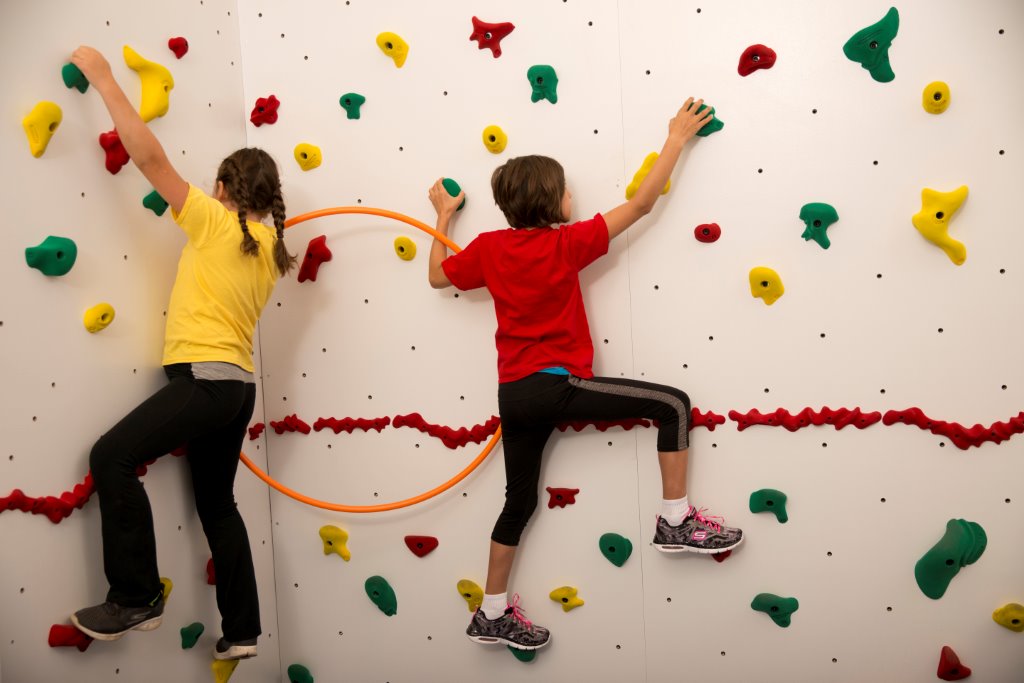 Climbing Wall Activity of the Month: Hula Hoop Haven