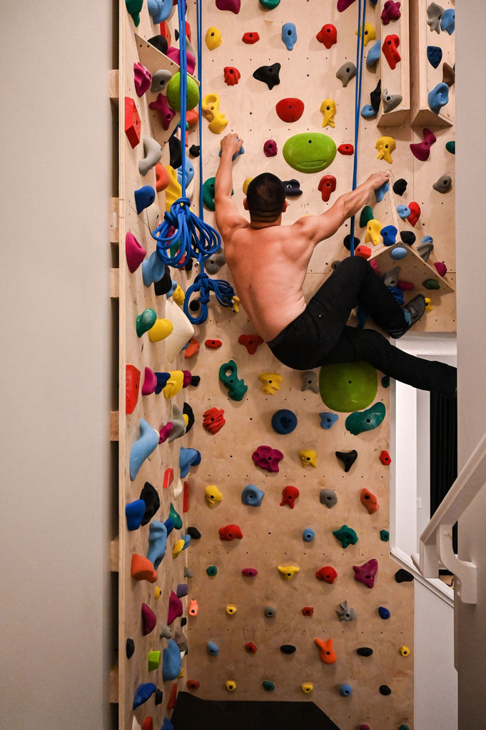 Building a Dream Home Climbing Wall during a Pandemic