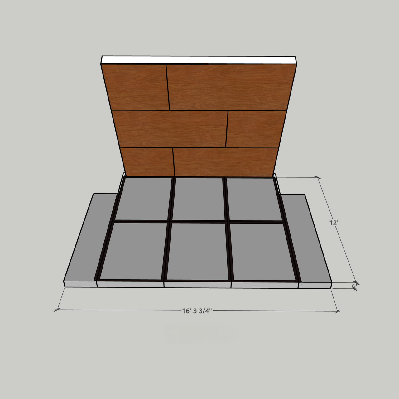 EverActive® 12' x 12' Adjustable Wall Landing Surface