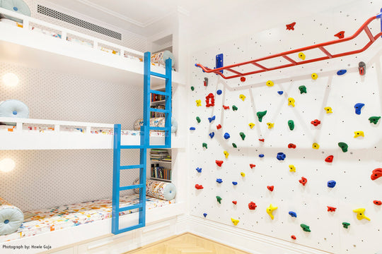 Bedroom climbing wall in New York, NY