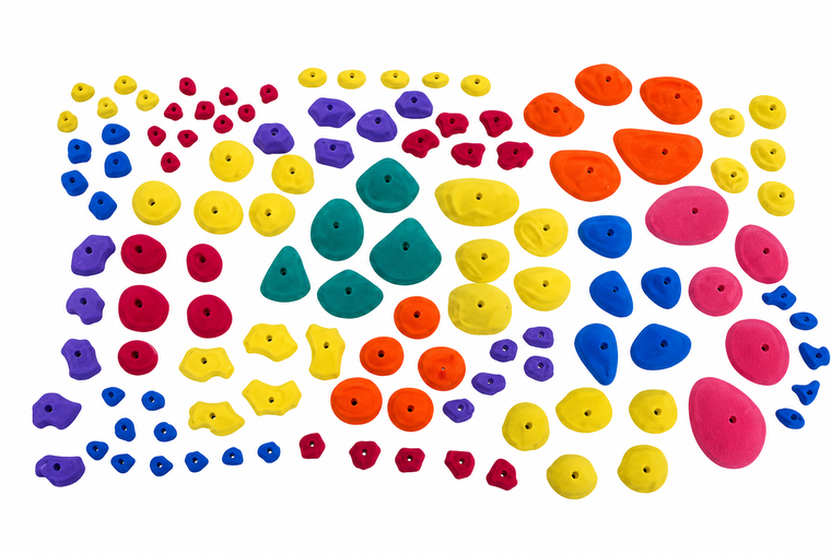 Home Climbing Wall Holds - Set of 100