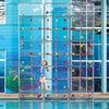 Kersplash Pool Climbing Wall with Clear Panels